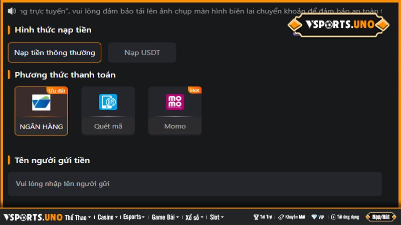 Giao diện giao dịch tài chính nhanh chóng